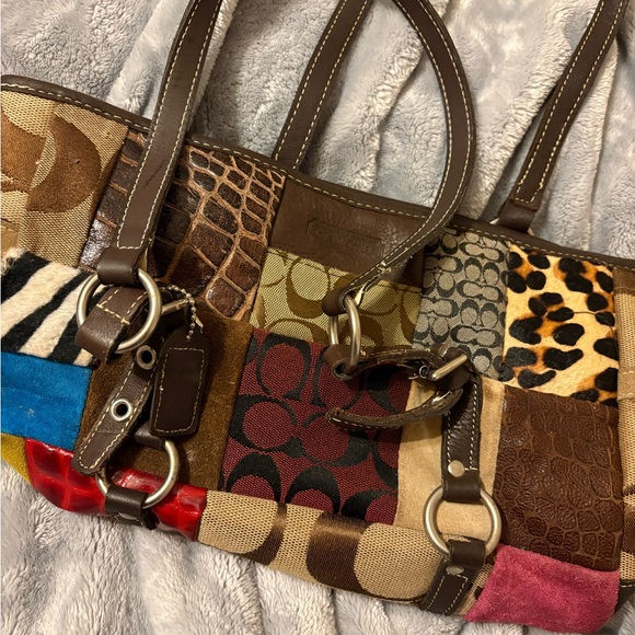 Coach Handbags - Y2K Coach holiday patchwork special edition bag from 2006